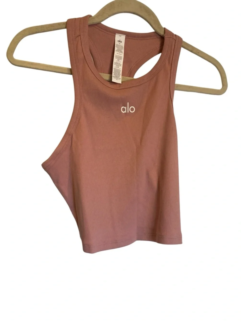 NWT Alo Yoga aspire tank VINTAGE PINK Size M_2